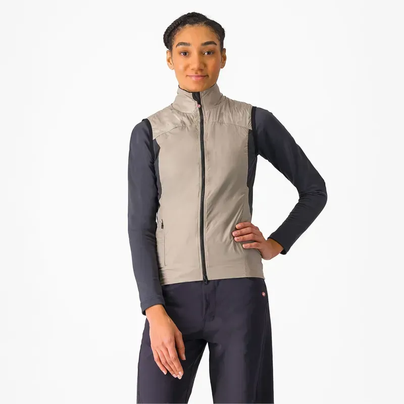 Castelli Unlimited Women's Puffy Vest in Clay/Dark Grey