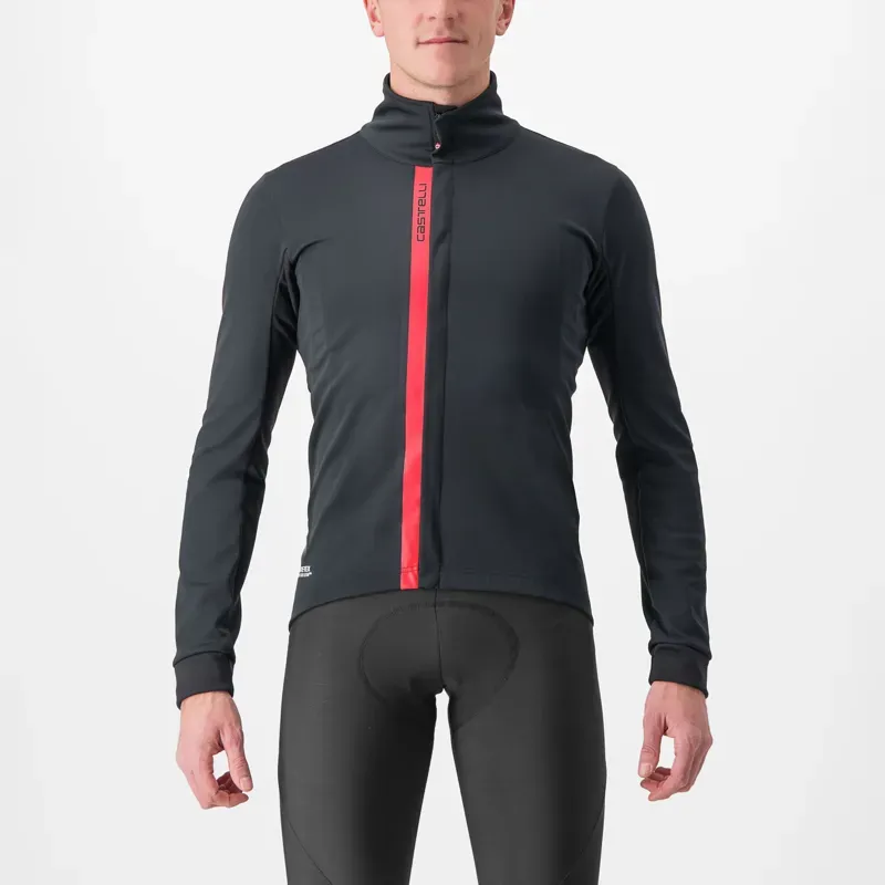 Castelli Entrata Jacket in Black/Red
