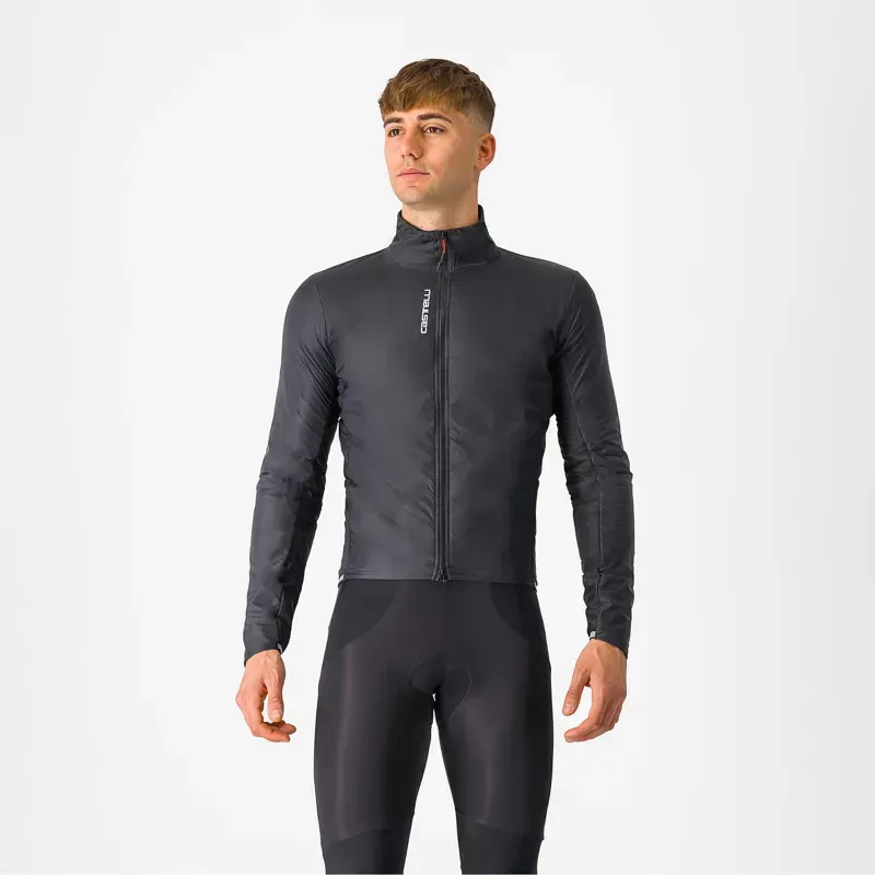 Castelli Fly Direct Jacket in Light Black/Dark Grey