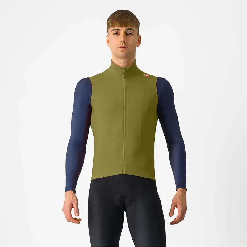 Castelli Espresso Men's Vest In Sage/Deep Green