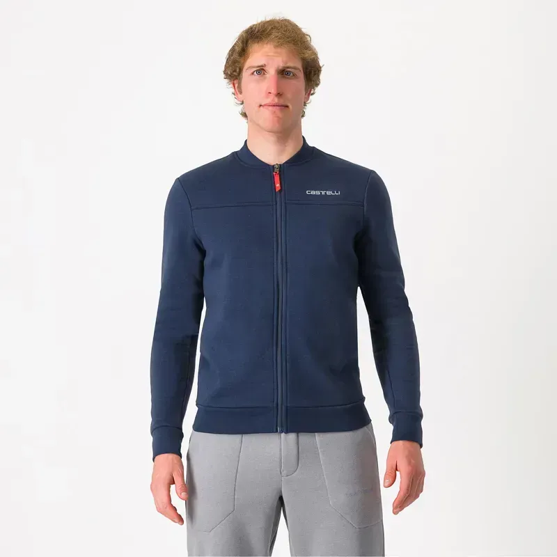 Castelli Classico Track Jacket in Belgian Blue