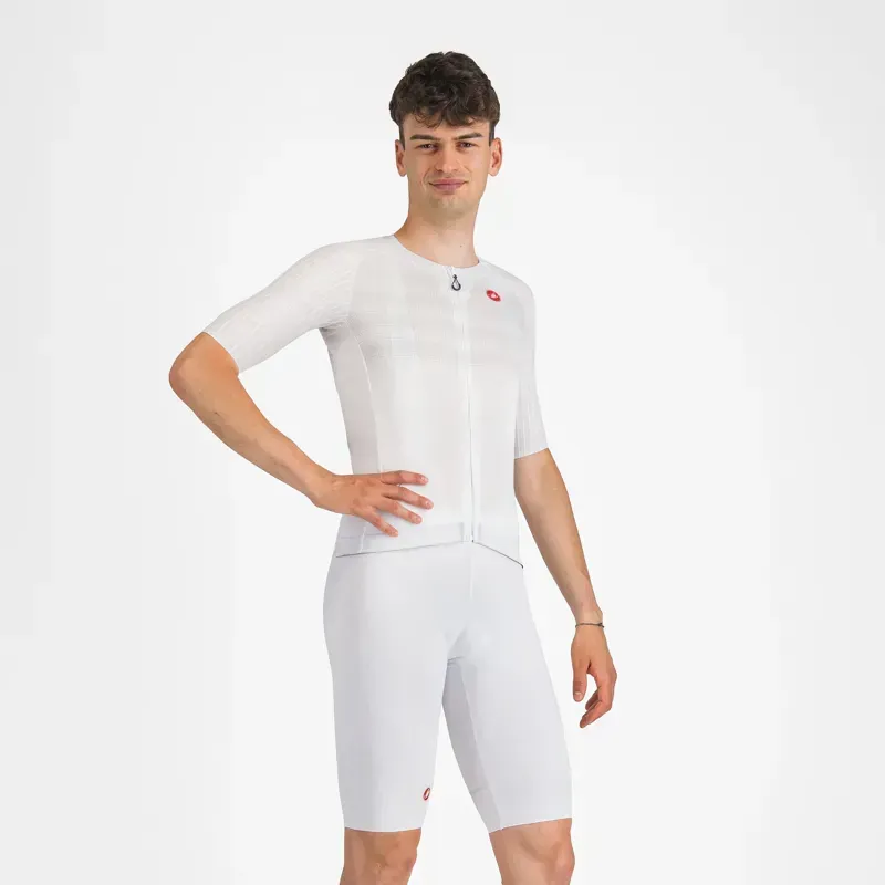 Castelli Free Aero Race S Bib Shorts in White