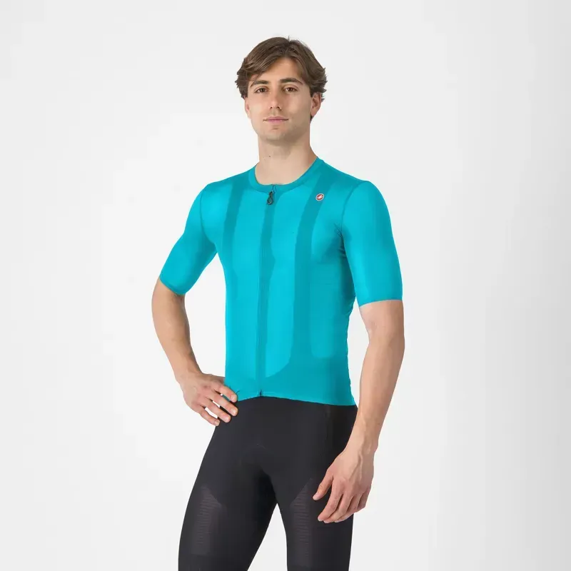 Castelli Superleggera A/C Jersey in Pool Blue
