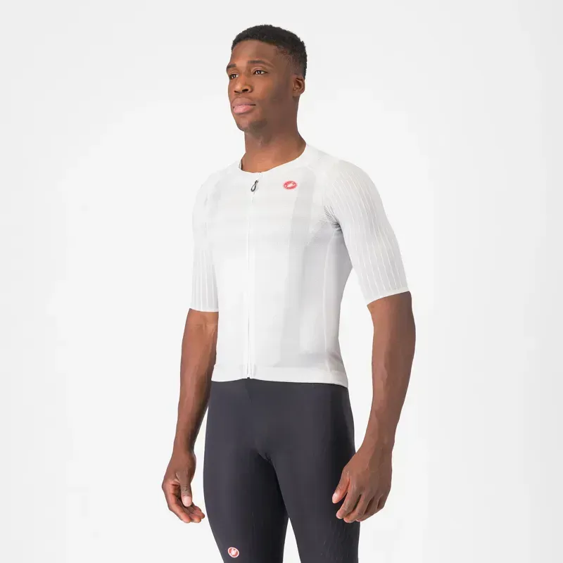 Castelli Aero Race 8S Jersey in White
