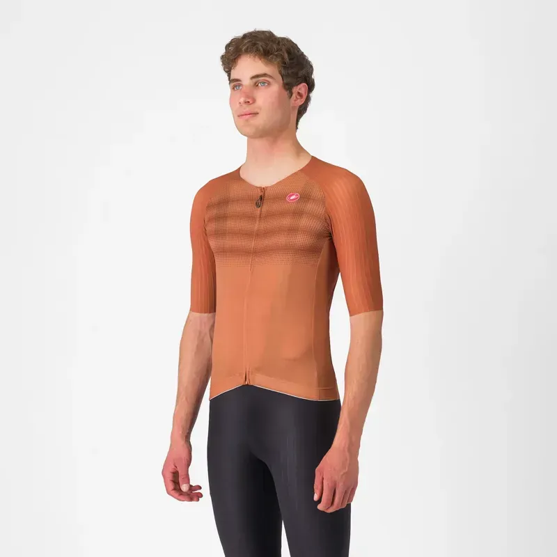 Castelli Aero Race 8S Jersey in Mocha
