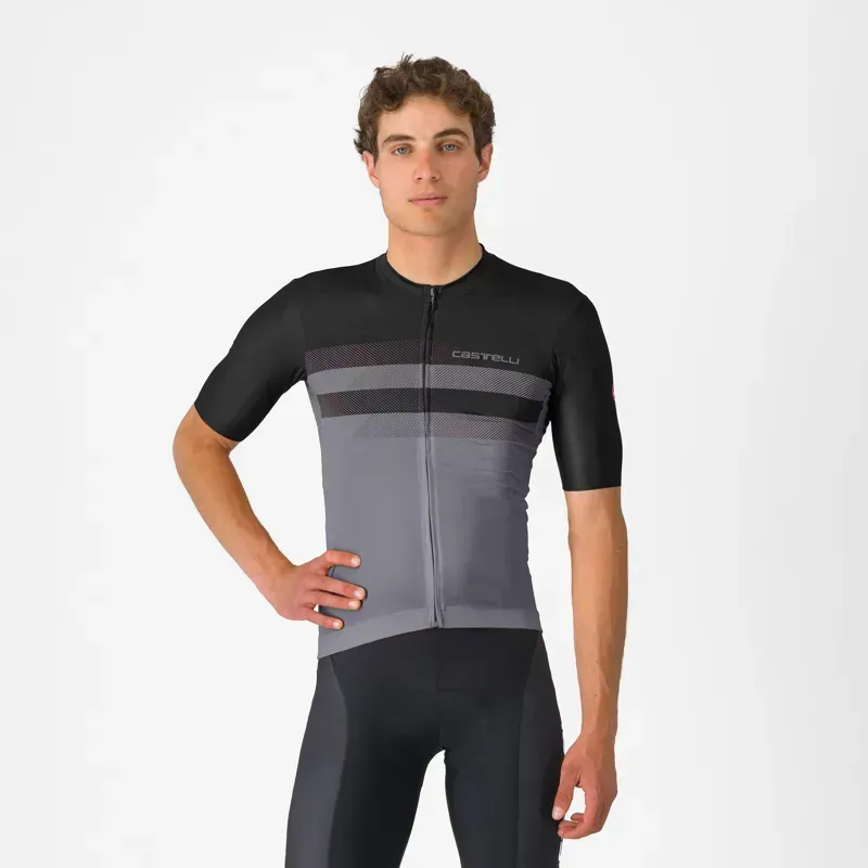 Castelli Simbolo Jersey in Smoky Grey/Black