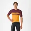 Castelli Simbolo Jersey in Vivid Orange/Bordeaux