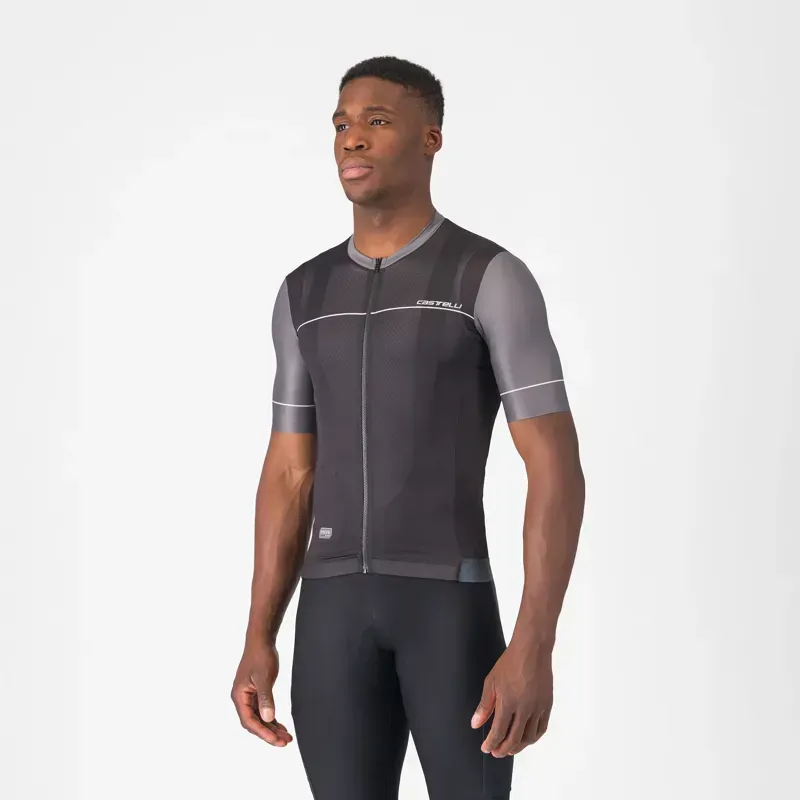 Castelli Unlimited Endurance 2 Jersey in Light Black/Smoky Grey/Ivory