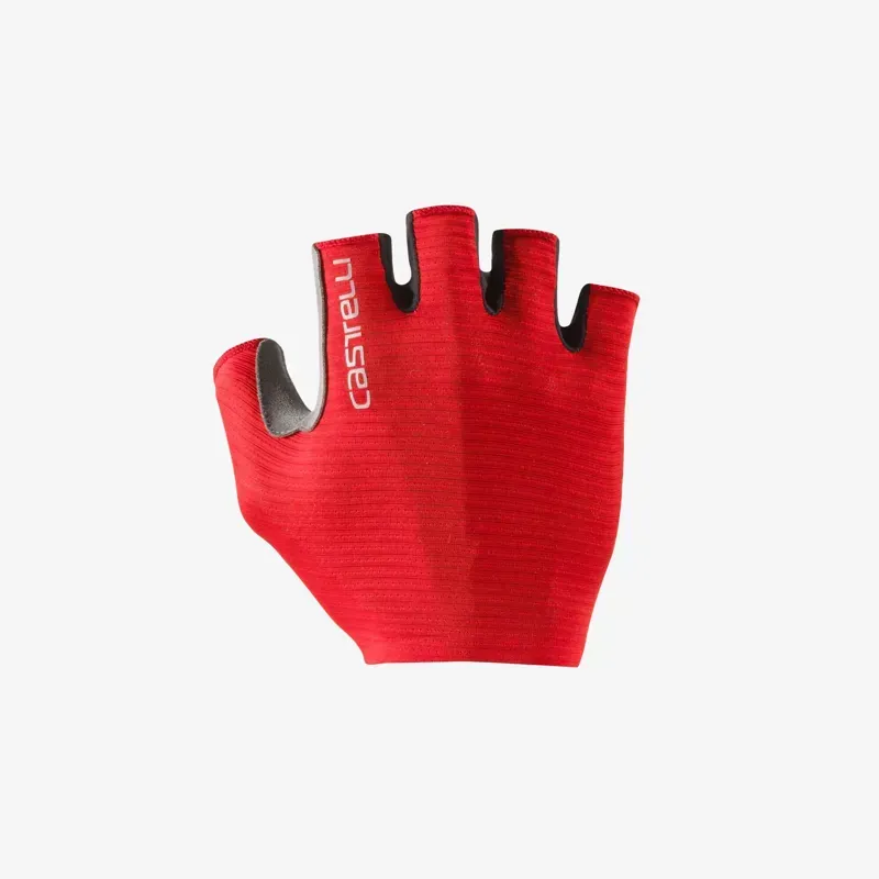 Castelli Espresso Gloves in Rich Red