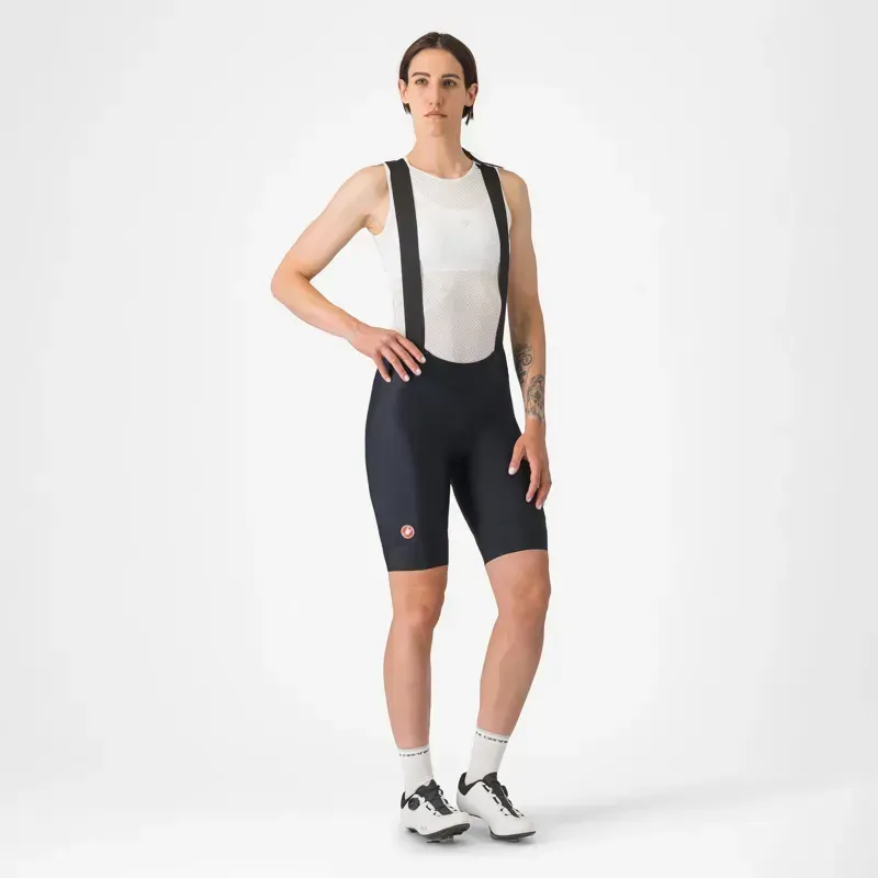 Castelli Prima 2 DT Women's Bib Shorts in Black/Black