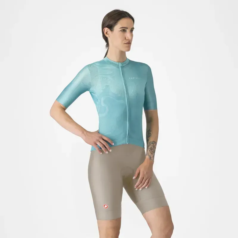 Castelli Prima 2 DT Women's Bib Shorts in Clay/Ivory