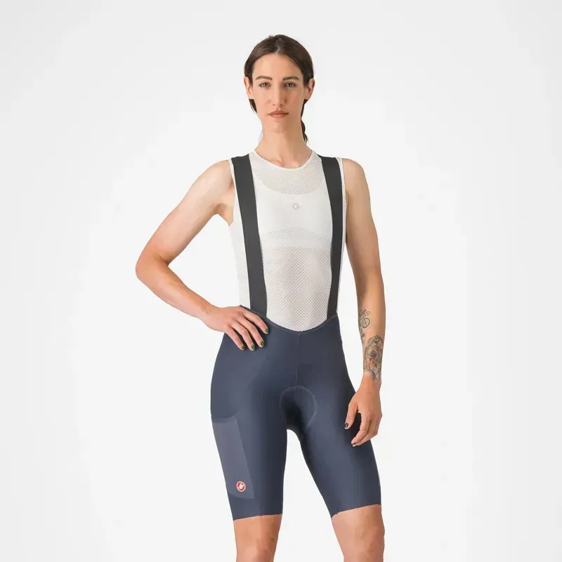 Castelli Unlimited Endurance DT Women's Bib Shorts in Twilight Blue