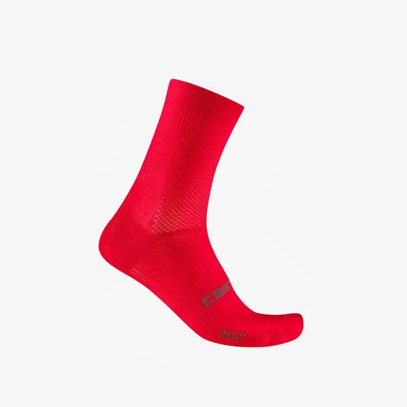 Castelli Espresso 2 Women's 12 Socks in Hibiscus