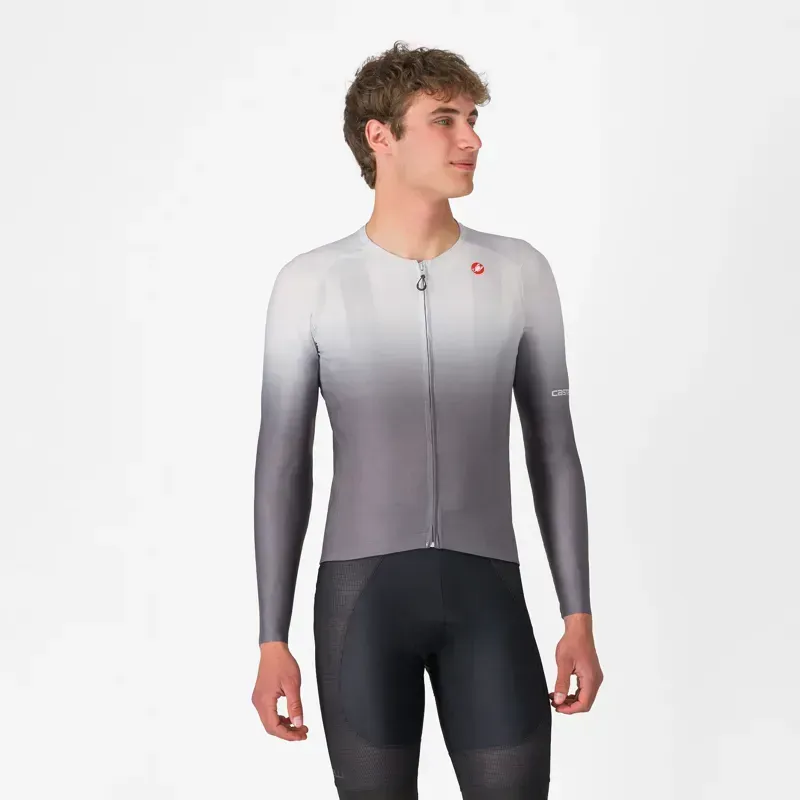 Castelli UPF Long Sleeve Jersey in Silver Grey