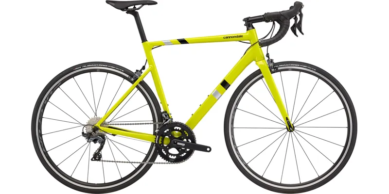 Yellow cannondale road bike best sale