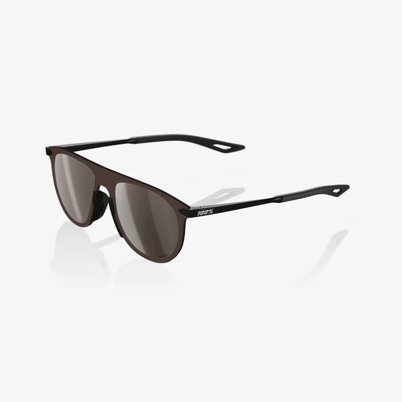 100% Legere Coil HiPER Silver Lens Glasses in Matte Black