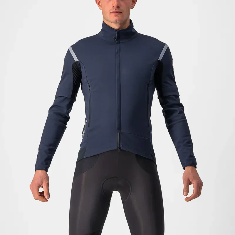 Castelli Perfetto RoS 2 Convertible Jacket in Belgian Blue/Silver Grey