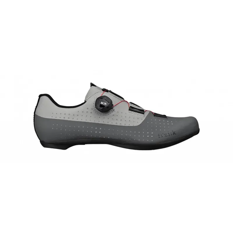 Fizik R4 Tempo Overcurve Wide Road Shoes in Grey/Red 