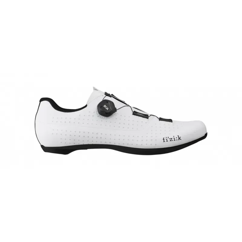 Fizik R4 Tempo Overcurve Wide Road Shoes in White Black