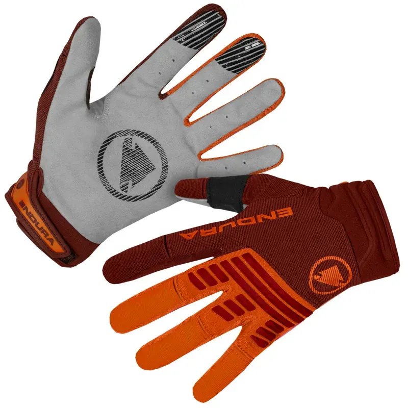 Endura SingleTrack Glove in Orange