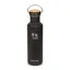 Earthwell Woodie Single Wall Bottle in Maple/Volcanic Black
