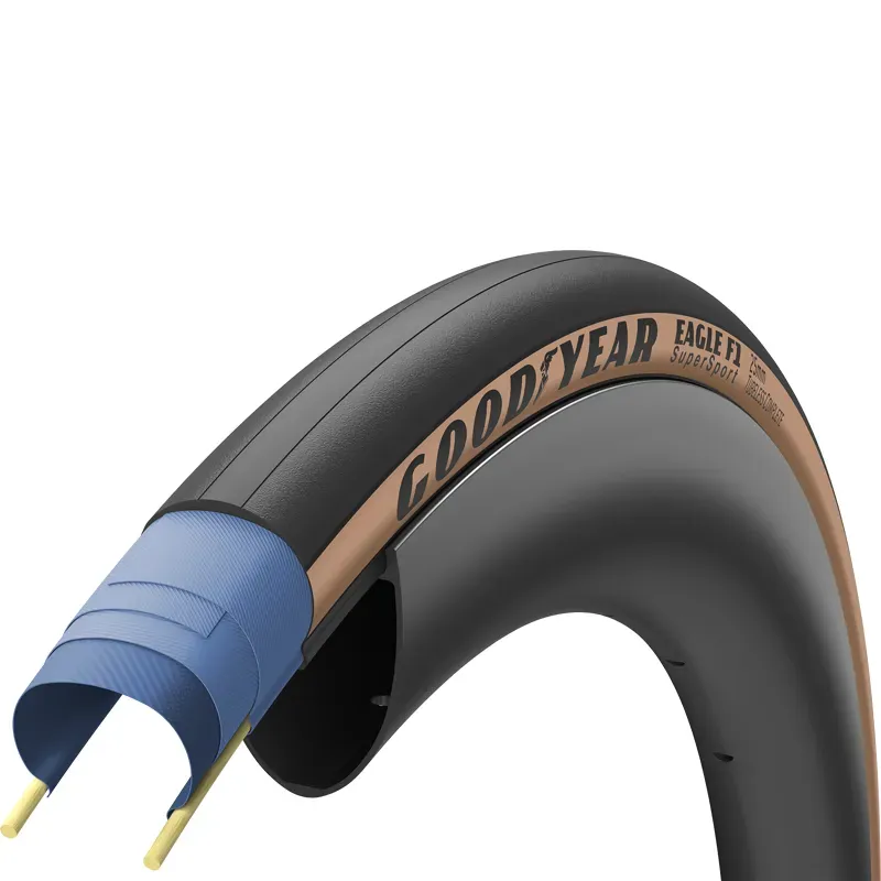 GY - Eagle F1 SuperSport Tubeless CMPL 700x25 / 25-622 TN Brown 700x25c