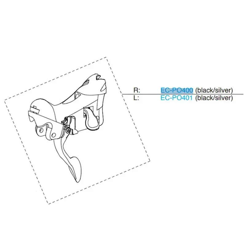 Campagnolo Potenza 11 Ergo Unit in Black