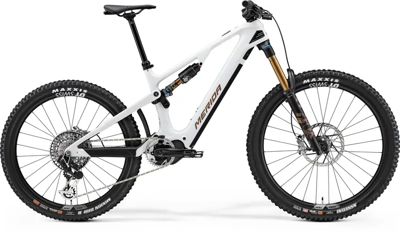 Merida eOne-Sixty 10K Mountain Bike in White/Bronze