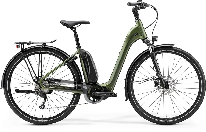 Merida eSpresso City 300SE EQ 418Wh  Electric Bike in Green