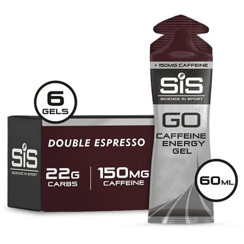 Science in Sport GO Caffeine 6 Pack Energy Gels in Double Espresso