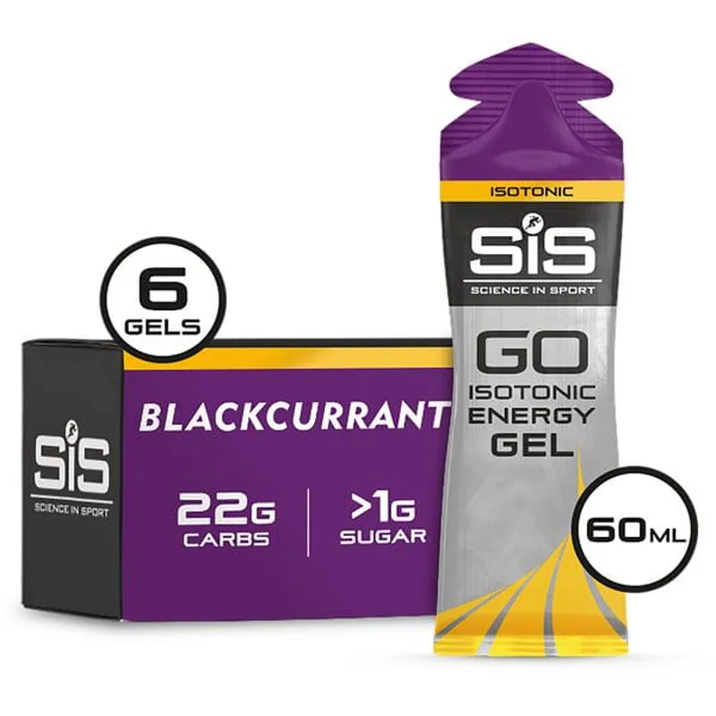 Science in Sport GO 6 Pack Energy Gels in Blackcurrant