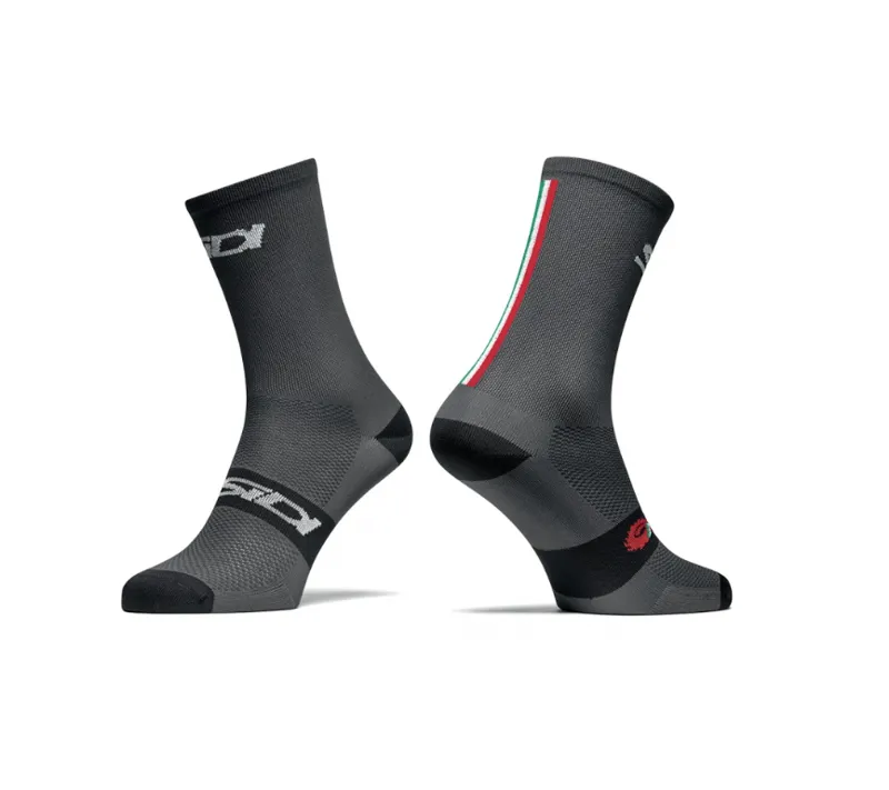 Sidi Trace Road Cycling Socks in Grey/Black