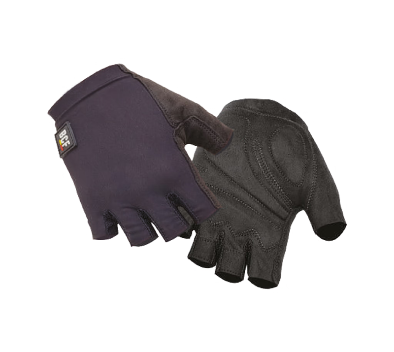 BCF Heavy Duty Short Finger Gloves in Black