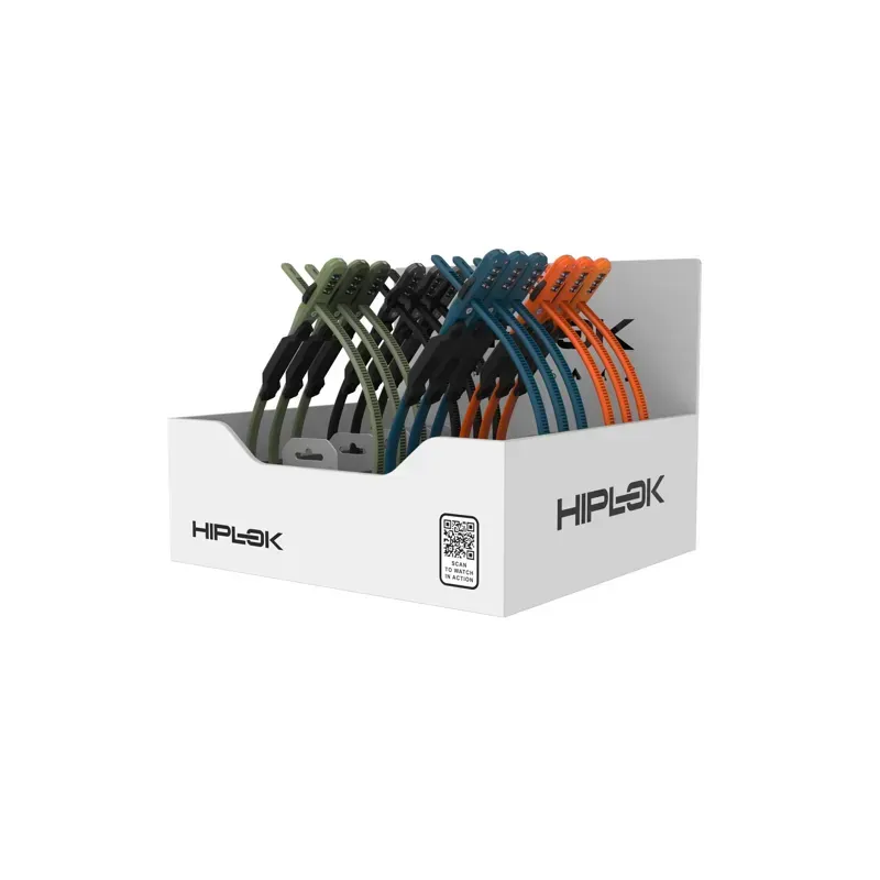 Hiplok Zlok Combo Security Tie w/ Bracket Multi-box in Various Colours