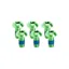 Kogel Bearings Rotor Titanium Bolt Kits in Green
