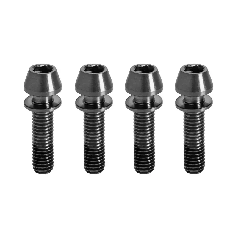 Kogel Bearings Stem Clamp Titanium Bolt Kit in Black