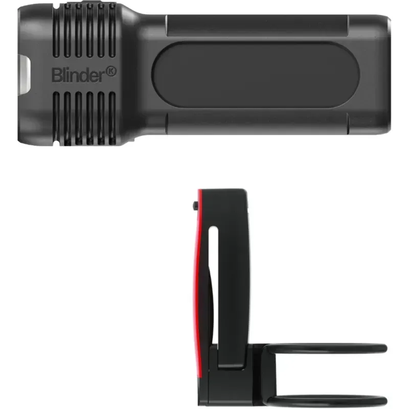 Knog Blinder Pro 400 and Plus Bike Light Set Twin Pack in Black-1