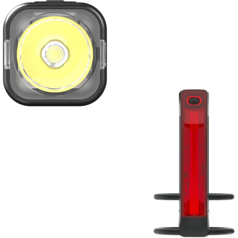 Knog Blinder Pro 400 and Plus Bike Light Set Twin Pack in Black-3