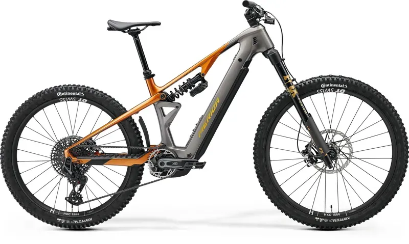 Merida Lithos 10K eMountain Bike in Grey To Wild Honey/Holo Honey
