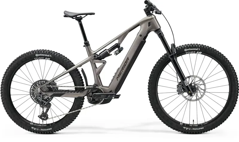 Merida Lithos 8000 eMountain Bike in Warm Slate Grey/Golden Black