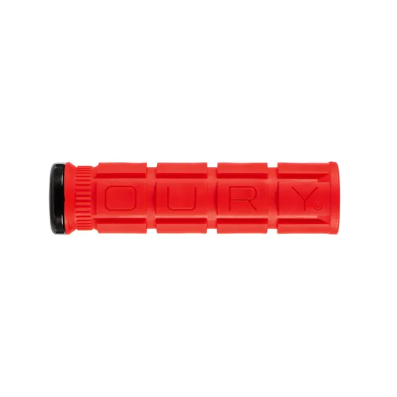 Lizard Skins Single-Clamp Lock-On Oury V2 Grips in Red