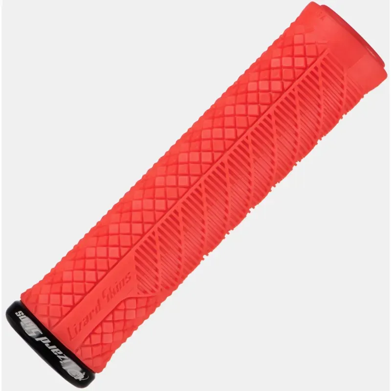 Lizard Skins Single-Sided Lock-On Charger Evo Handlebar Grips in Red