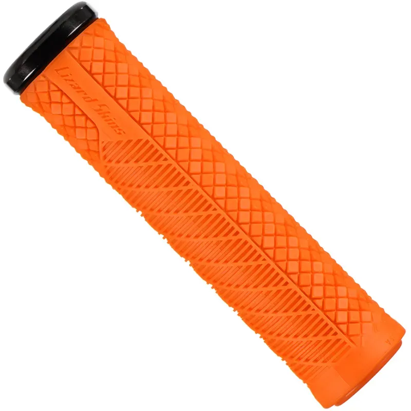 Lizard Skins Single-Sided Lock-On Charger Evo Handlebar Grips in Orange