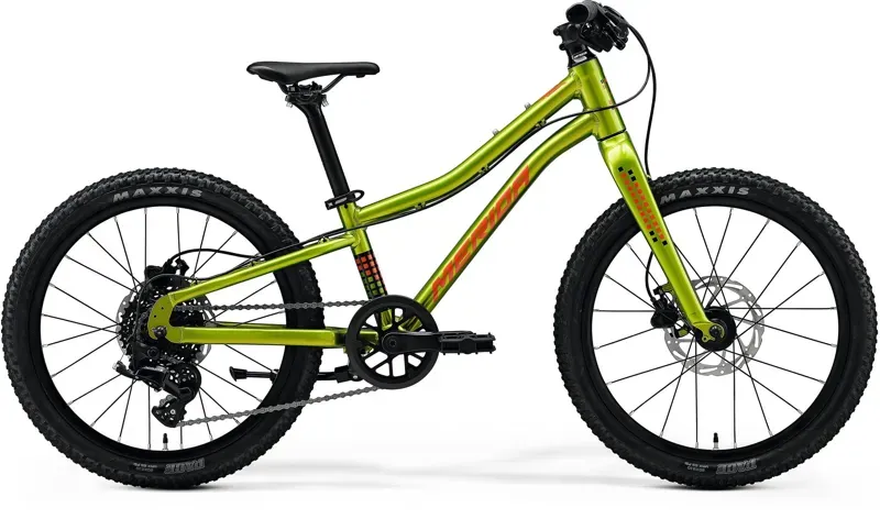 Merida Matts J. 20+ Kids Bike in Fall Green/Red/Black