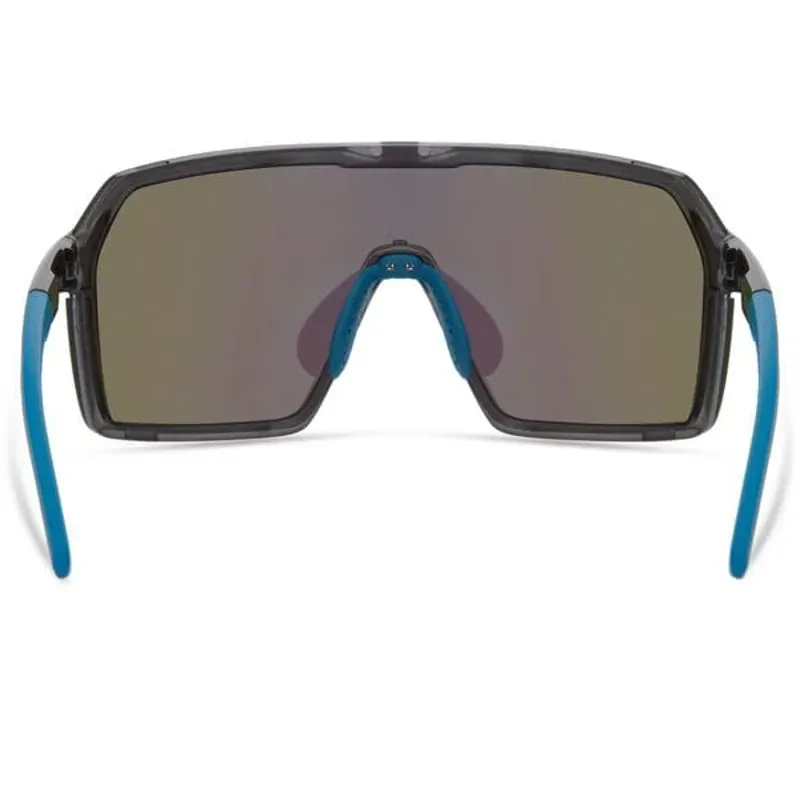 Madison Eyewear Crypto Crystal Gloss Smoke Sunglasses - Green Mirror Lens in Crystal Gloss Smoke-2