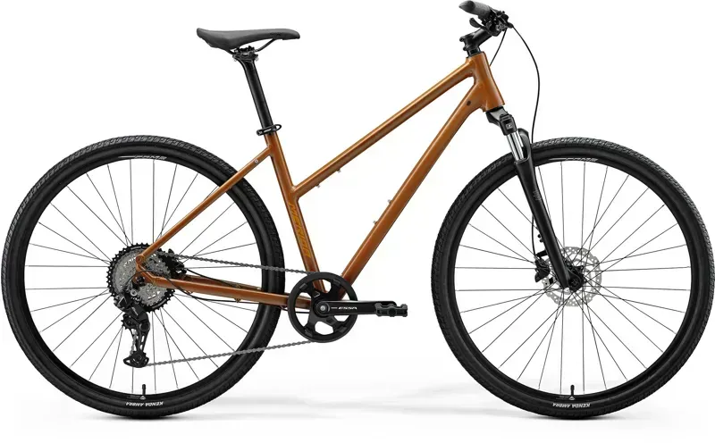 Merida Crossway 20 Women's Hybrid Bike in Silk Fall Leaf Brown/Wild Honey