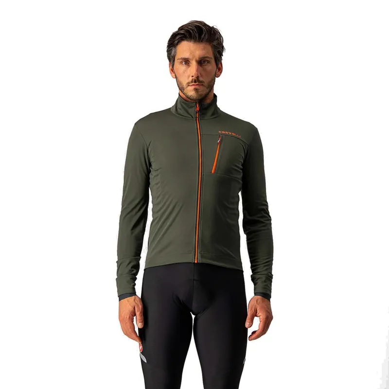 Castelli Go Mens Jacket in Green