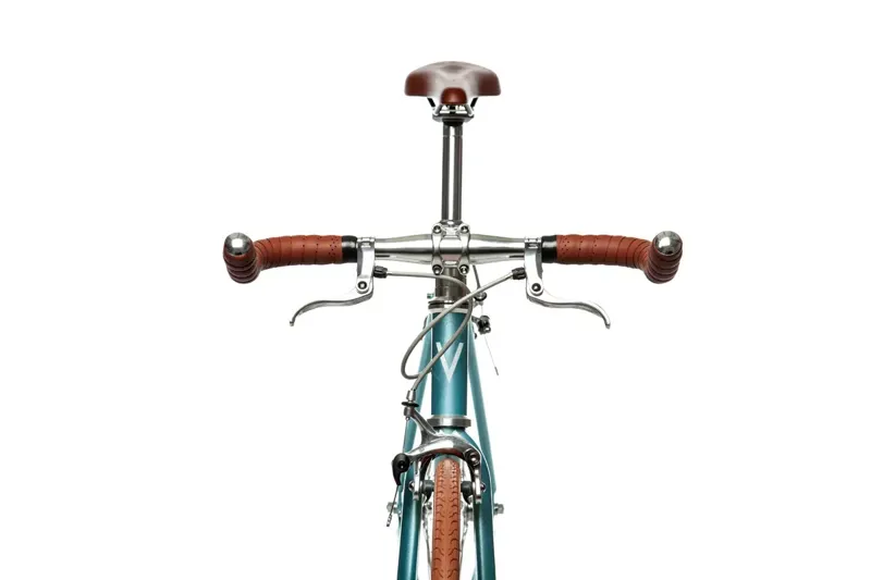 Quella Varsity Collection - Cambridge Steel Single Speed Bike in Blue-3
