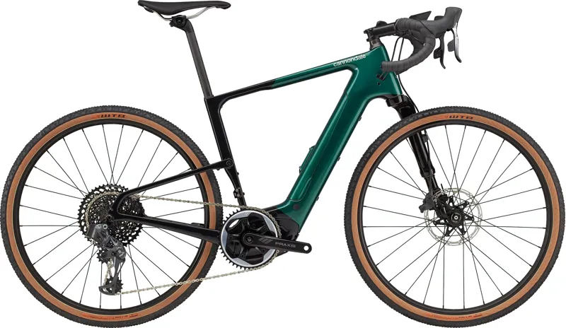 Cannondale Topstone Neo Carbon Lefty 1 eGravel Bike in Green