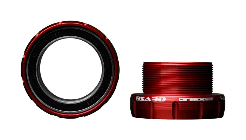CeramicSpeed BSA30 Coated Bottom Bracket In Red
